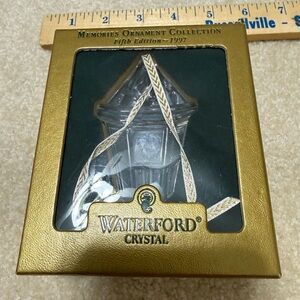 Waterford Crystal Lantern Ornament 1997 with Original Package